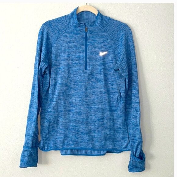 Nike Therma Sphere Element 1/2 Zip Long Sleeve w built in mittens - Picture 1 of 6